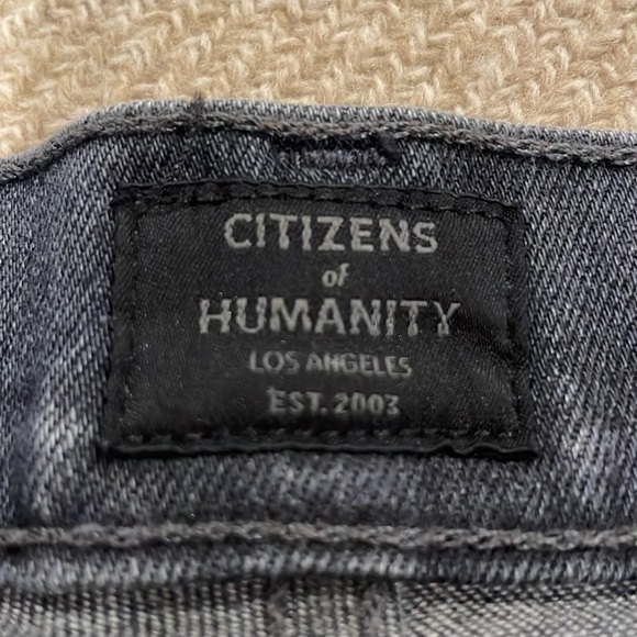 Citizens of Humanity Bowery Standard Slim Stretch 33/29.5 Faded Black Men - Picture 3 of 12